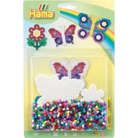 Hama® BüGelperlen Stiftplatten + Perlen Schmetterlinge 1.100 StüCk