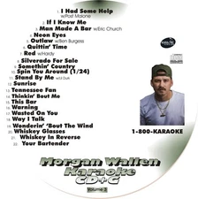 CUSTOM KARAOKE MORGAN WALLEN 22 GREAT SONG cdg CD+G v.3 RARE CHURCH LIL DURK +