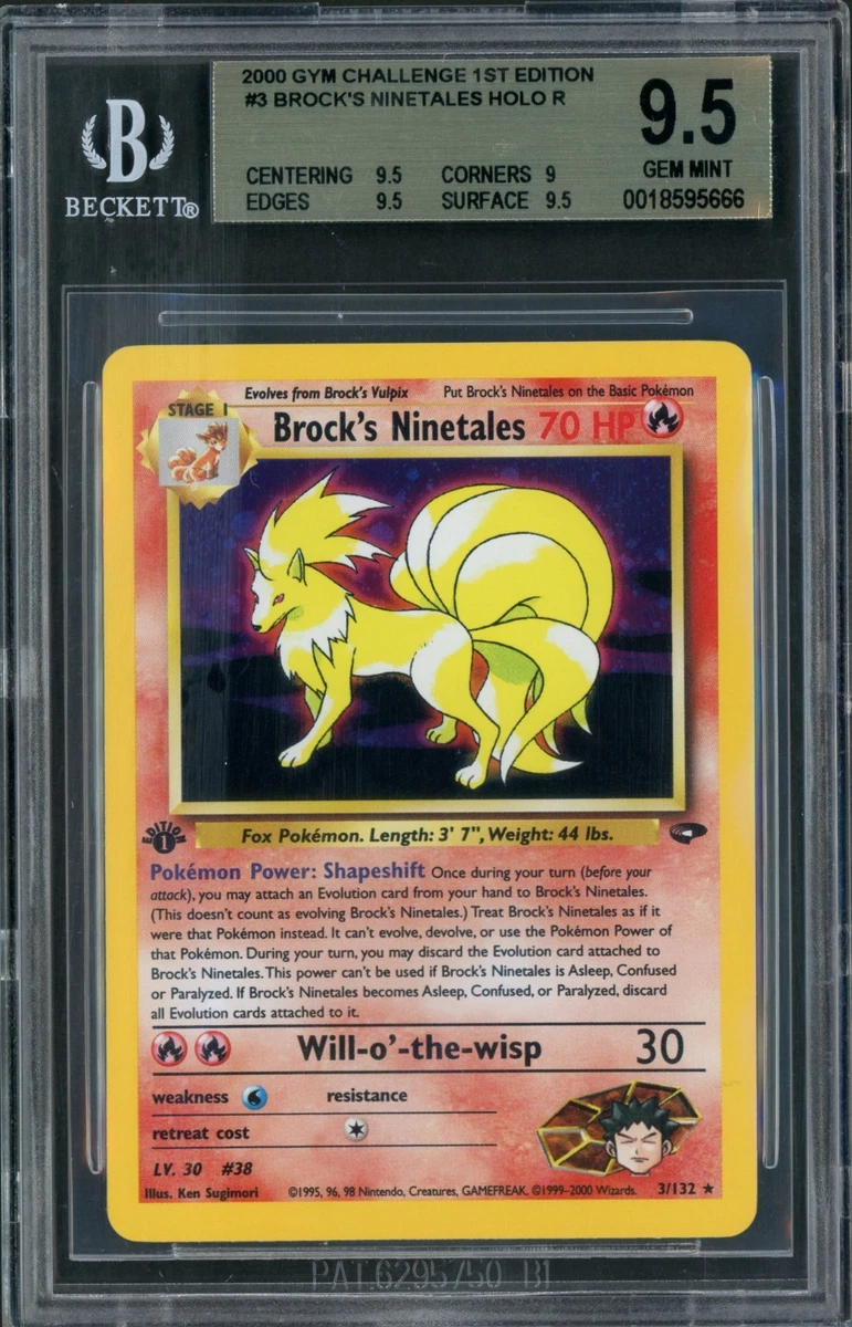 Pokémon TCG Beckett Grading Services (BGS) 9.5 Graded Holo Rare