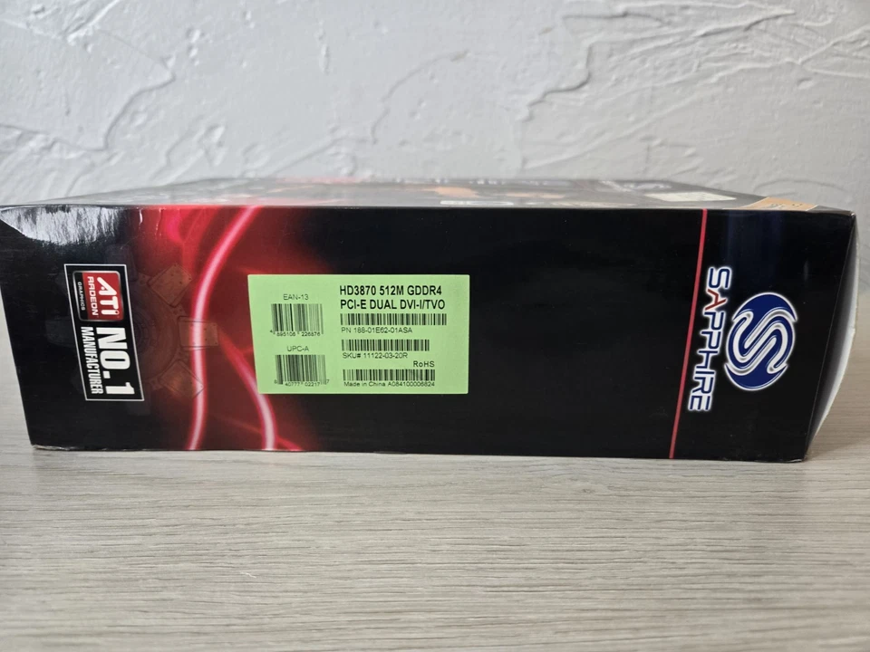 SEALED Vintage Sapphire HD 3870 Graphics Card 512MB See Photos - Image 4 of 4