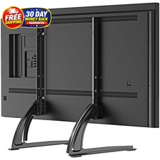 Universal Table Top TV Stand for Most 27-55 Inch Flat/Curved TVs TV Base Height