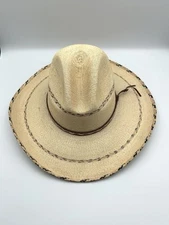 Cowboy Straw Hat - Alamo Hats Iron Weave Supreme Quality Western Ware