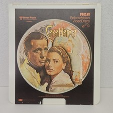 CASABLANCA VIDEO Selectavision Videodisc Humphrey Bogart, Ingrid Bergman Vintage