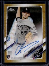 2021 Topps Chrome Codi Heuer Rookie Auto RC Gold Wave Refractor #/50 White Sox