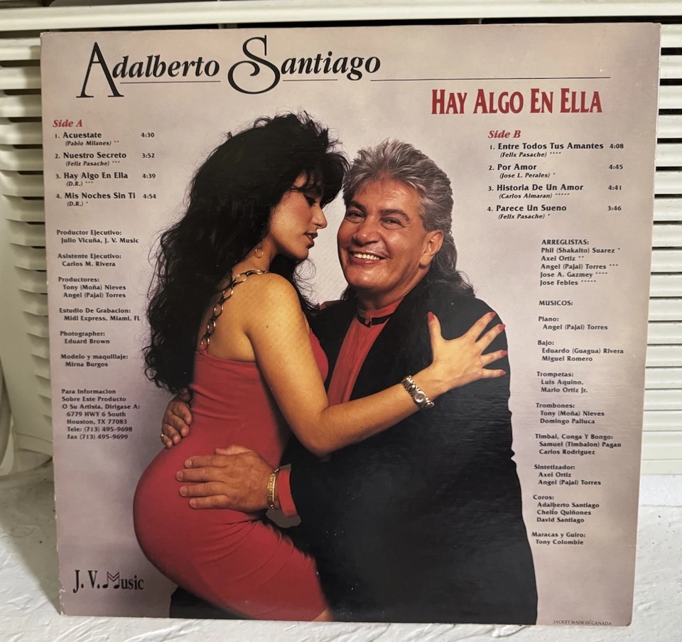 ADALBERTO SANTIAGO Hay algo en ella SALSA DURA Y ROMANTICA DE NEW YORK - Image 2 of 2
