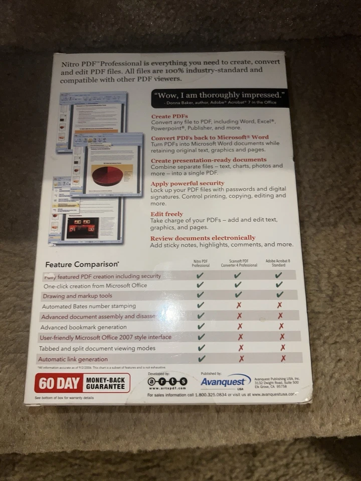 NITRO PDF Professional software /CD, manual New Sealed. - Image 2 of 4