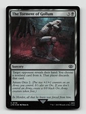 gollum mtg cards Gollum, Obsessed Stalker Commander: The Lord of the Rings: Tales of Middle-earth Its also an Orc The Torment of Gollum #110