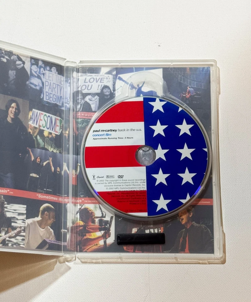 Paul McCartney - Back in the U.S. Live (DVD 2002) Rock n Roll Tour Concert Music Foto 3 de 4