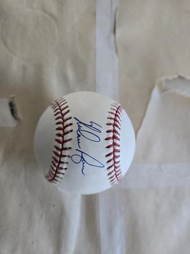 Nolan Ryan Autograph Baseball Ryan Hologram Yellow Spot On Baseball