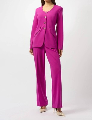 Joseph Ribkoff Button Front Fitted Jacket Cosmos