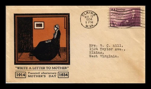 US COVER MOTHER'S DAY 20TH ANNIVERSARY FIRST DAY ISSUE SCOTT 737