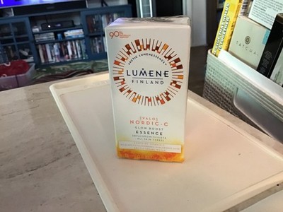 NEW LUMENE Finland Nordic-C GLOW BOOST Essence Serum 0.5 oz. Sealed!