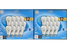 24 Bulbs GE Daylight Led Light 10W Replacement 60W General Purpose Dimmable A19