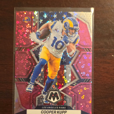 Panini Mosaic 2022 Cooper Kupp No Huddle Pink Prizm Football #262 #/20 Parallel