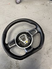 Audi TT Steering Wheel Flat Bottom Black Leather S-Line