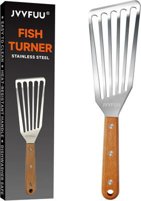 #ad #ad Fish Turner Spatula Stainless Steel 11 Metal Slotted Spatula for Non Stick ... $7.10