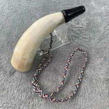 Vtg Crow or Predator Animal Call Made from Steer Horn 5.75" Long Western Lodge