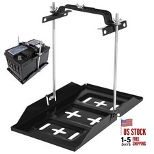 Battery Hold Down Tray Kit, Universal Battery Storage Holder, Metal Battery