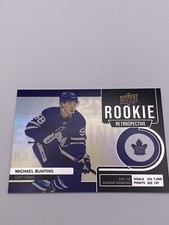 2022-2023 Upper Deck Hockey Michael Bunting Rookie Retrospective #RR-18 Coyotes