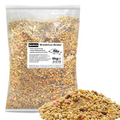 BAT-Tackle Spodmix ''Breakfast Birdie'' Karpfenfutter 6Kg Particle Partikel