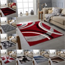 Moderne kleine große Flächenteppiche grau Haus Flur Wohnzimmer Teppich Läufer Fußmatten