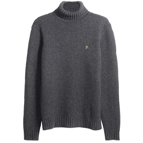 Jumper Farah - Saltador de cuello rodante Farah Anton Fisherman para hombre - F4GHC016 - NUEVO CON ETIQUETAS - Imagen 6 de 6