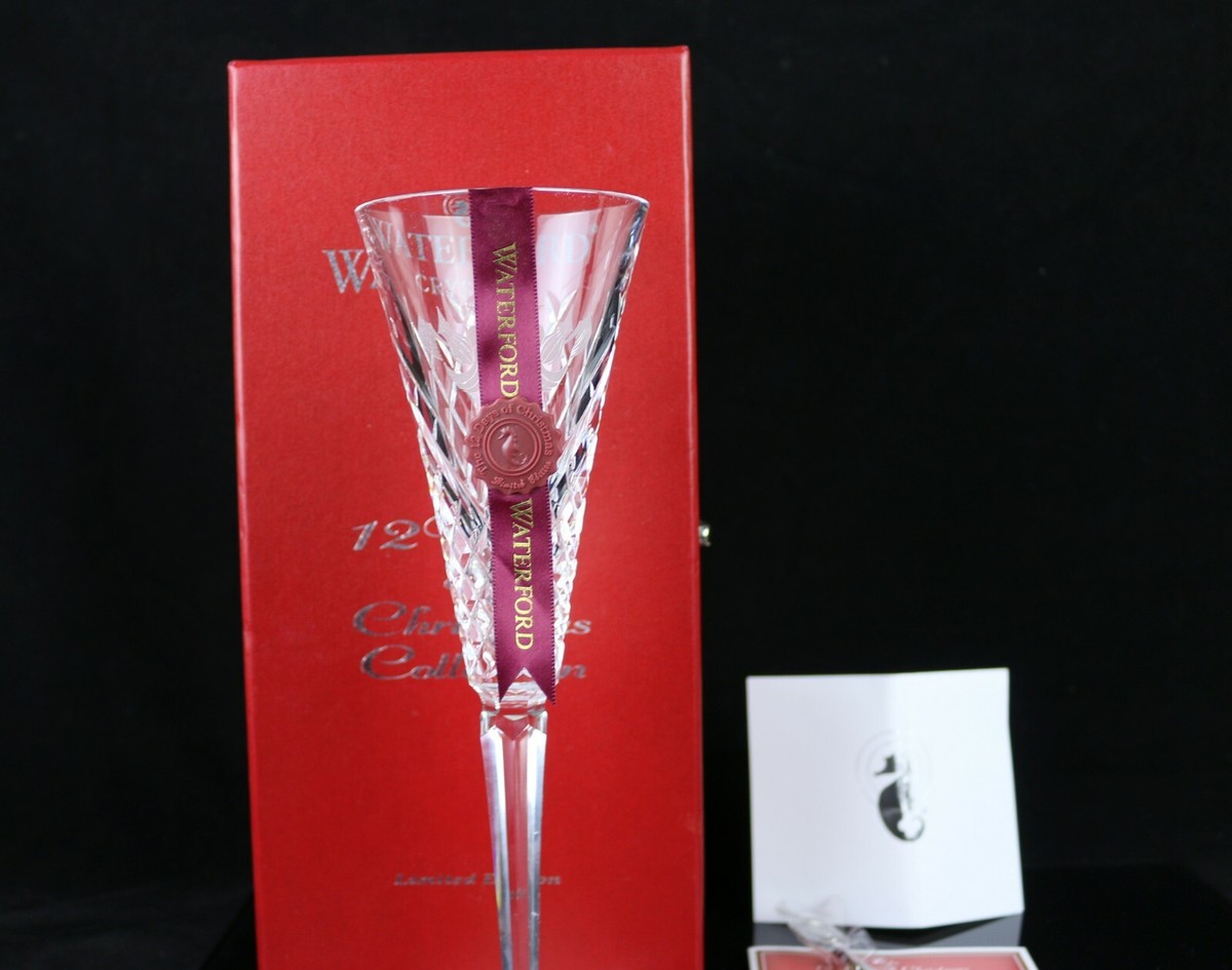 Waterford 12 Days Of Christmas Turtle Doves Champagne Flute 2nd  display picture 1