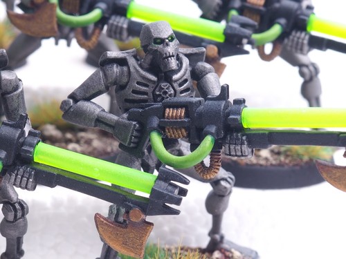 GW 40K NECRON WARRIORS X 10. DIPINTO. GIALLO 1439 - Foto 2 di 4