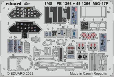 Eduard Accessories 491366 - 1:48 MiG-17F 1/48 AMMO - Neu