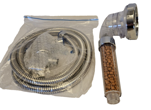 High Turbo Pressure Shower Head Bathroom Powerful Energy Water Saving Filter US