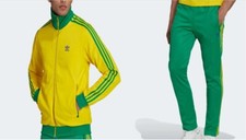 Adidas BECKENBAUER TRACK SUIT Jacket Sweat Top Shirt PANT superstar Men sz L nwt