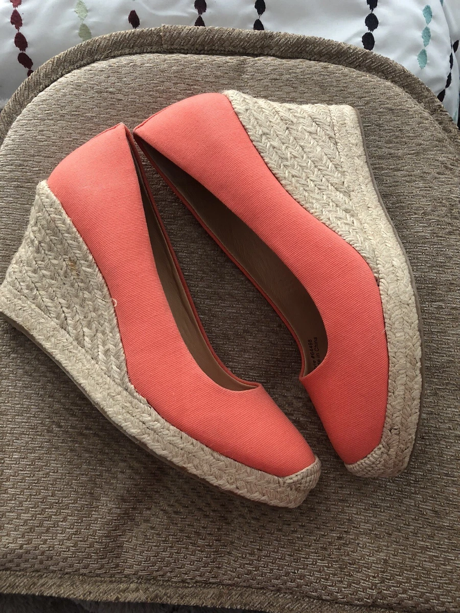 J crew sales canvas espadrille wedges