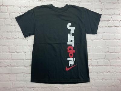 Nike Vintage 1990's Just Do It Kids Youth T Shirt Spell Out Logo M
