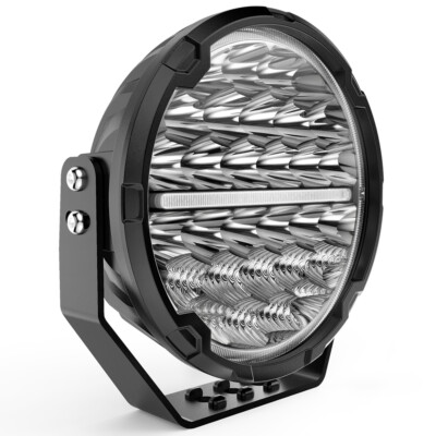 Strands LED Fern- Zusatzscheinwerfer 10-48V 1098W Weiß Rund Klar+ Angel Drive 9''