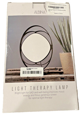 ALBINA Light Therapy Lamp UV-Free 10000 Lux Happy Lamp w/ 3 Color Temps NEW OPEN