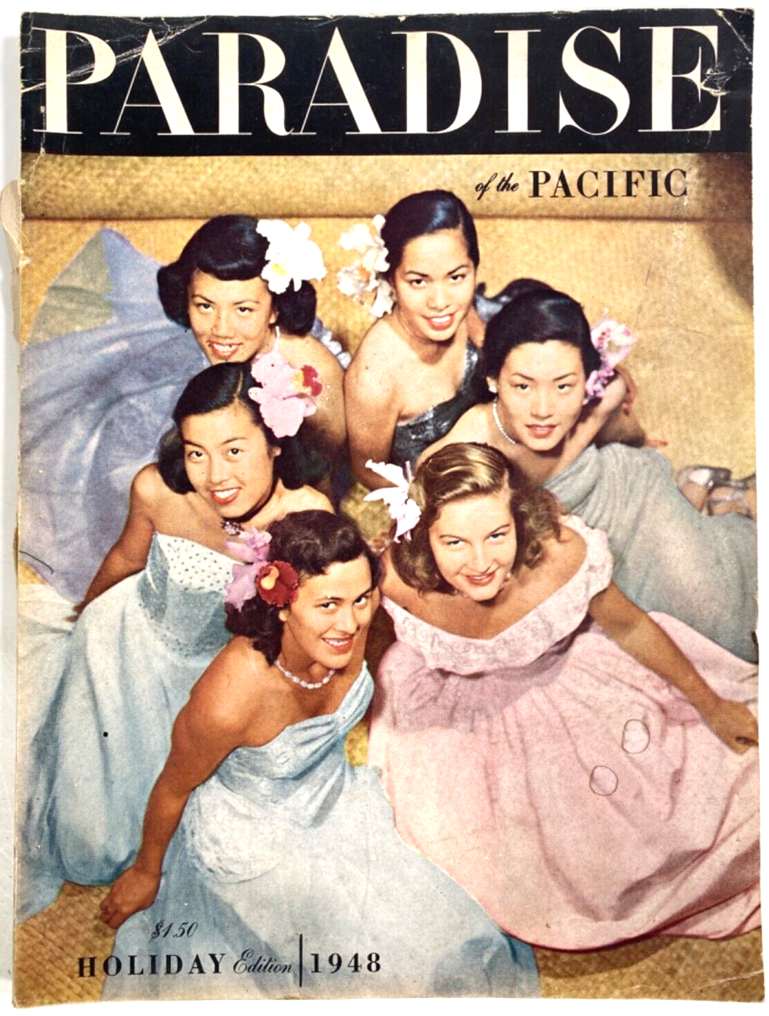 1948 HAWAII - PARADISE OF THE PACIFIC vintage Hawaiian magazine HOLIDAY EDITION