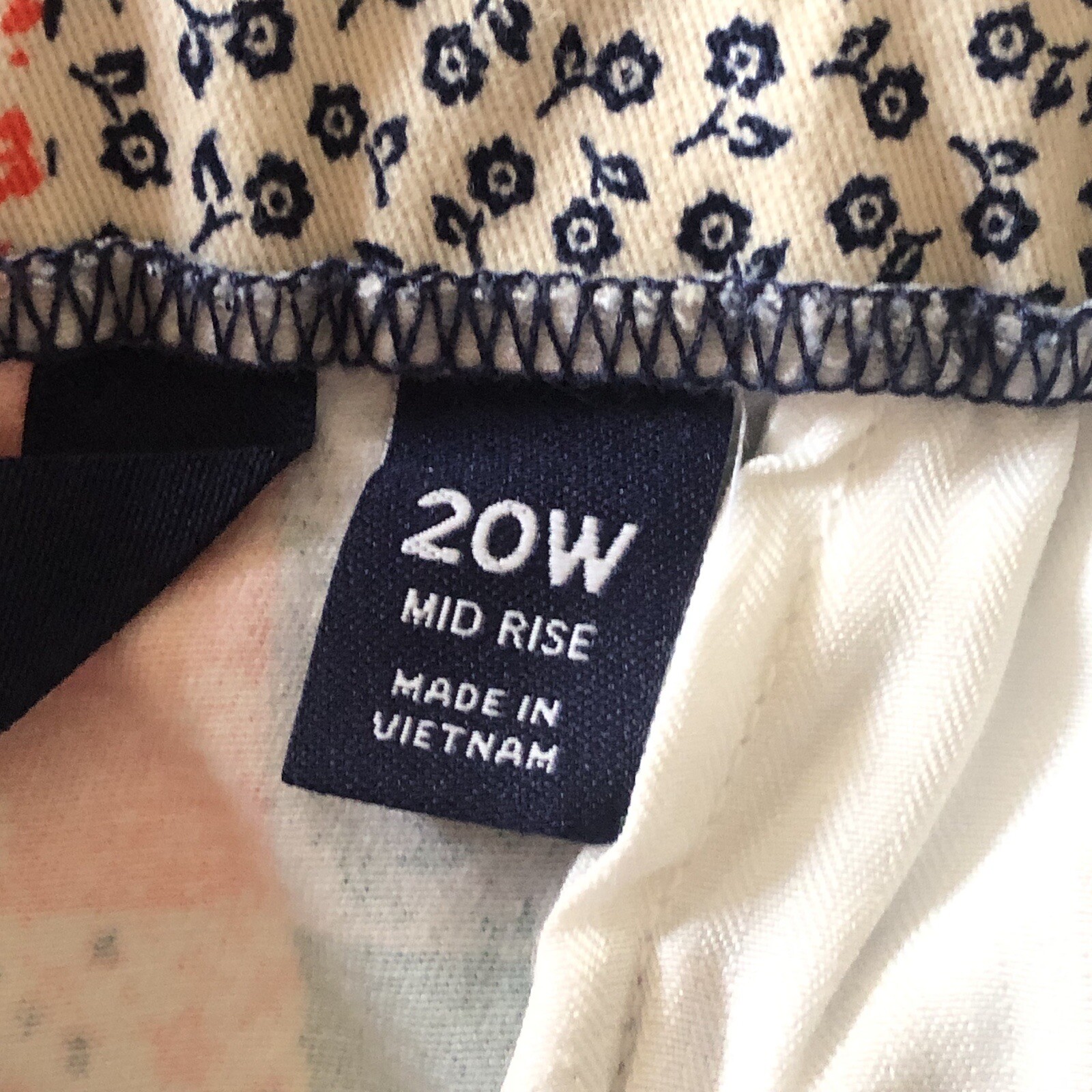 Lands End Patchwork Cropped Pants Plus Size 20W F… - image 9