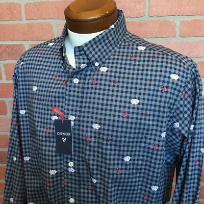 NWT Cremieux Mens Shirt XXL Slim Fit Cards Ace Poker 777 Gambling Party Novelty