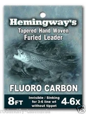 Hemingway's Fluorocarbon Furled Leader 3-6wt 
