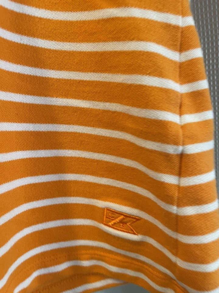 Camisa polo feminina Cutter & Buck XL Tennessee manga curta botão de pressão laranja - Imagem 3 de 4