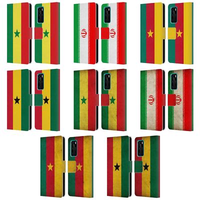 HEAD CASE DESIGNS WORLD FLAGS LEATHER BOOK WALLET CASE COVER FOR HUAWEI PHONES 4