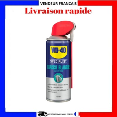 WD40 Specialist Weißes Fett Lithium 400ml Dickschmiermittel Metalle Kunststoffe