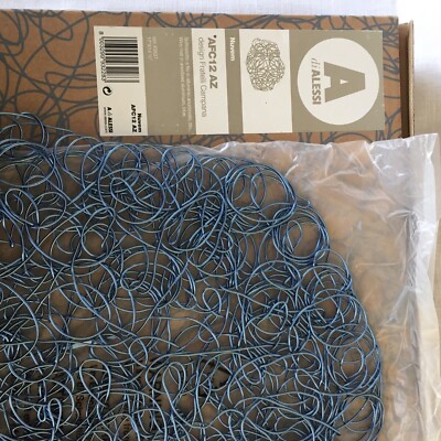 Alessi 4 Nuvem Placemats Wire Anodized Aluminum Blue AFC12AZ Fratelli Campana