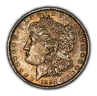 1884-O $1 Morgan Silver Dollar - PQ Thick Rainbow Toning - BU - VIDEO - D4979
