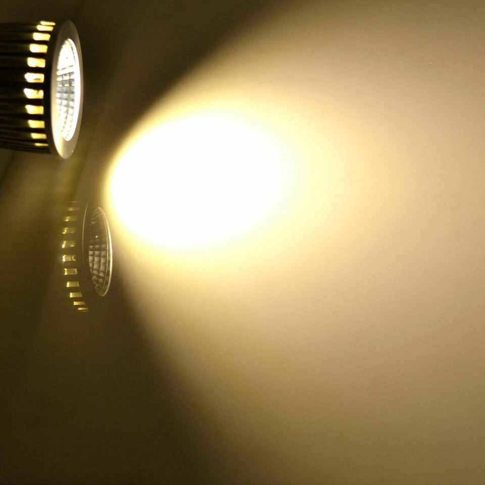 Ultra Bright MR16 GU10 E27 E14 Dimmable LED COB Spot Light Bulbs 6W 9W 12W RK - Image 3 of 4