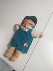 ~ VINTAGE CABBAGE PATCH KIDS BOY PREEMIE BLUE SAILBOAT OUTFIT WITH HAT 1985 ~