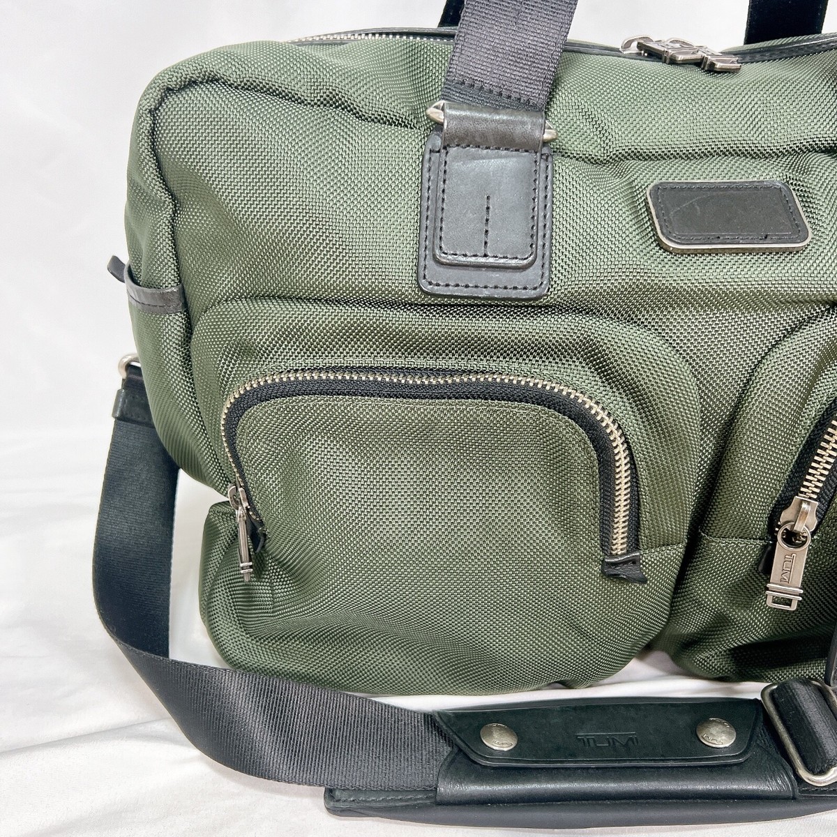TUMI 22340SPH ALPHA BRAVO Briefcase boston bag Green Good TUMI 22340SPH ALPHA BRAVO Briefcase boston bag Green Good