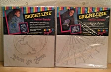 Vintage DIZZLE Bright Line Fashion Transfer Iron On Lot of 2 11" x 13" NEW VTG