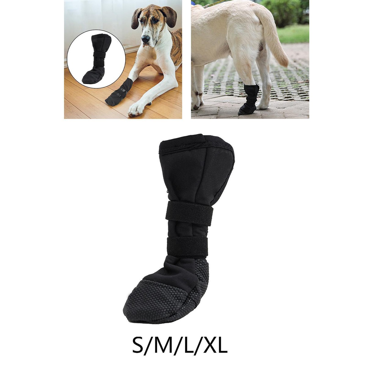 Dog Boots Paw Protectors Non Slip Waterproof Breathable Soft for