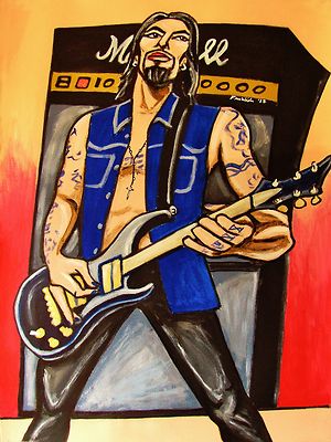 DAVE NAVARRO PAINTING jane's addiction panic channel chili peppers cd lp guitar